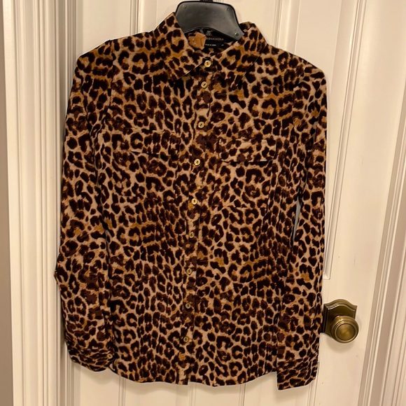 BCBGMaxAzria Leopard Blouse - Picture 1 of 6